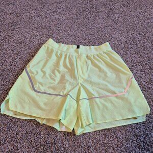 Lululemon Fast and Free Lined Short 6" Wasabi Green Gym Workout Run Mens Small